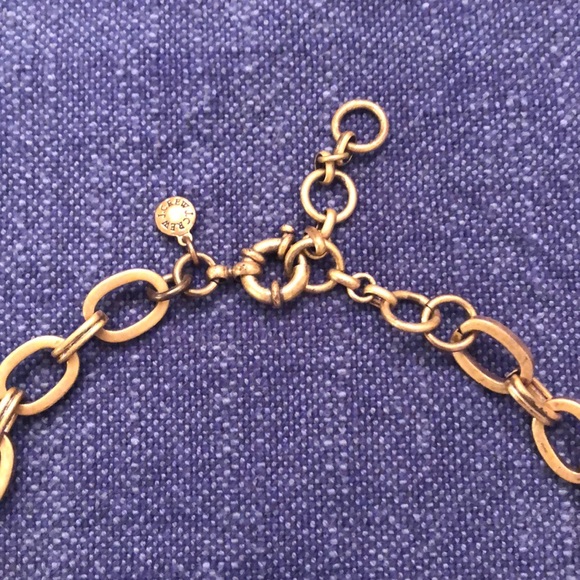 HP🎉J CREW Blue, Mahogany & Crystal Necklace - Picture 3 of 4